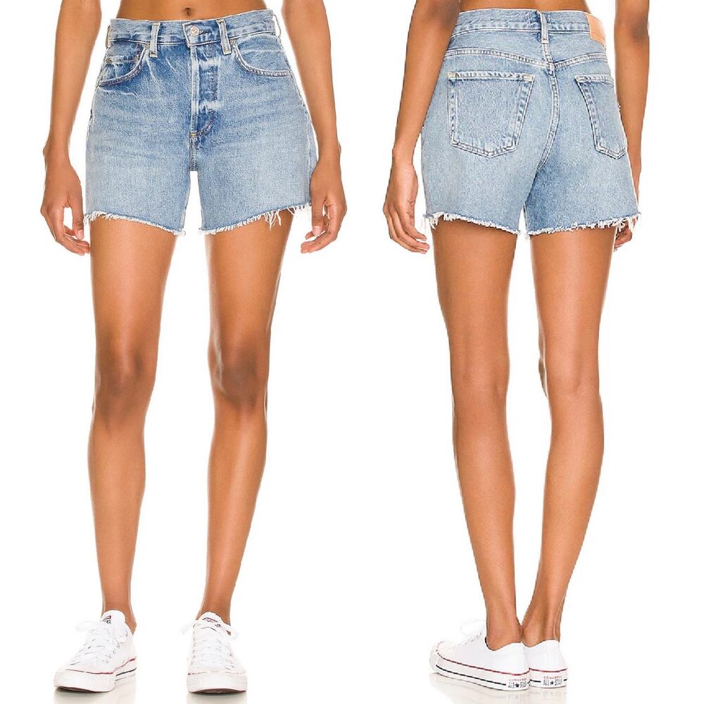 Citizens of Humanity Annabelle High Rise Long Denim Shorts Bristol Size 31